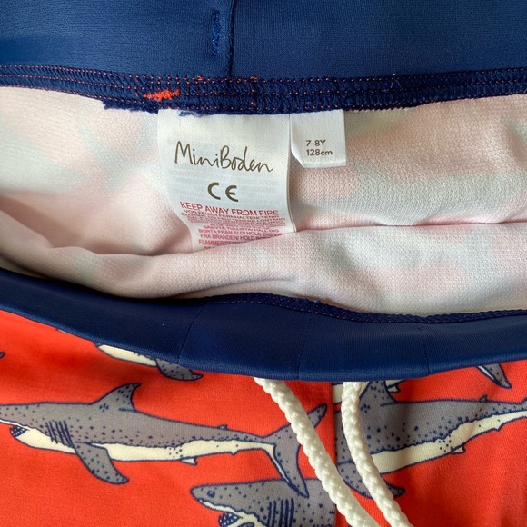Mini Boden Swim Trunks, Size 7-8 - Picture 3 of 3